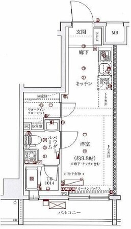 スパシエソリデ横浜鶴見の物件間取画像